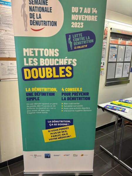 Sensibilisation contre la dénutrition à l'hôpital intercommunal de Bourg-Saint-Andéol